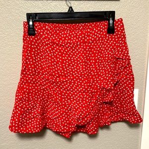Sim & Sam Red Poppy skirt